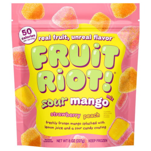 Fruit Riot! Strawberry Peach Sour Mango Mix Image 1 of 4