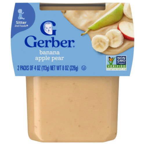Gerber Sitter 2nd Foods Banana Apple Pear