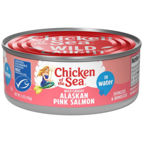 Chicken of the Sea Wild Caught Alaskan Pink Salmon, Skinless & Boneless