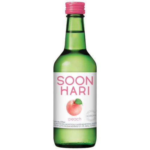 Soonhari Korean Soju Peach Image 1 of 6