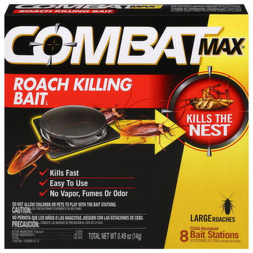 Combat Bait Stations, Roach Killing