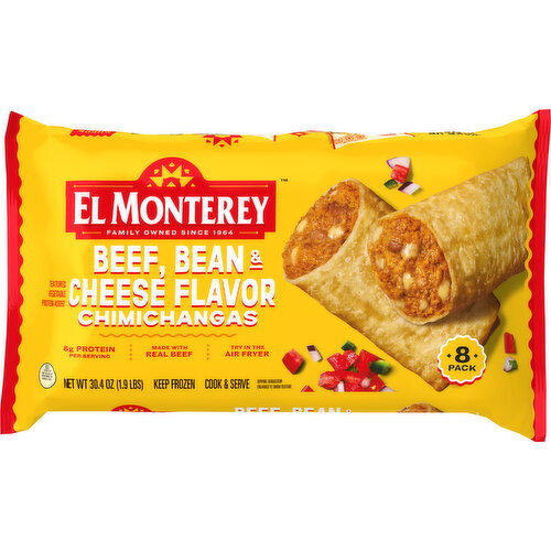 El Monterey Beef, Bean & Cheese Flavor Chimichangas