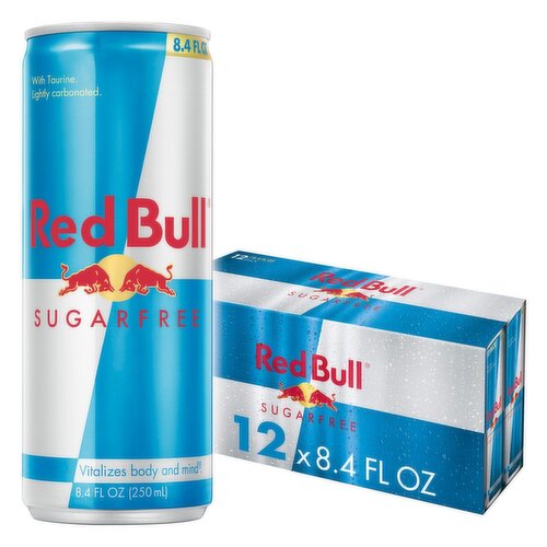 Red Bull Sugarfree Energy Drink, 80mg Caffeine, 8.4 fl oz