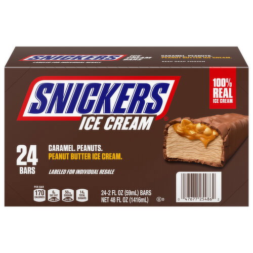 Snickers Peanut Butter Ice Cream Bars