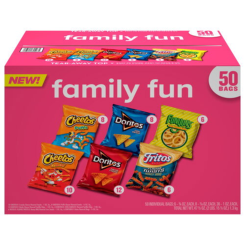 PepsiCo Assorted Snacks/Tortilla Chips/Rings Family Fun