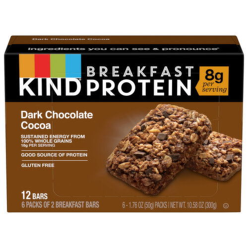 Kind Dark Chocolate Cocoa Breakfast Bars