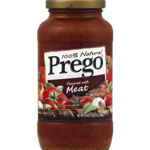 Prego Sauce, Flavored with Meat, Italian