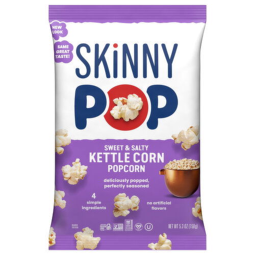 SkinnyPop Popcorn, Sweet & Salty, Kettle Corn