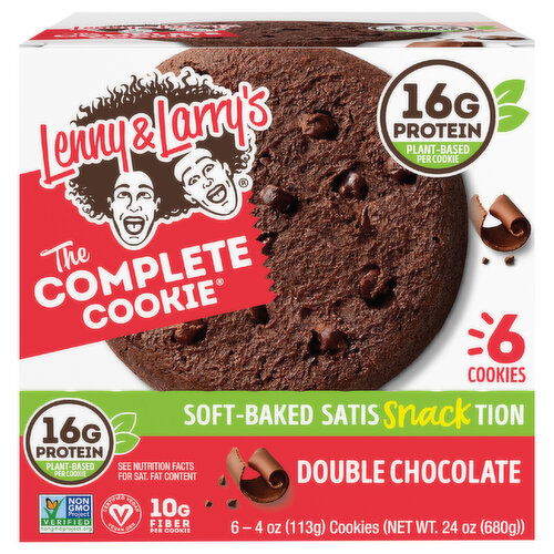 Lenny & Larry's Cookies, Double Chocolate, Soft Baked