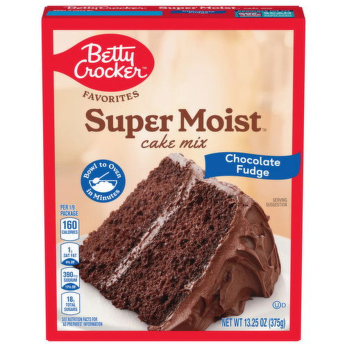 Betty Crocker Cake Mix, Chocolate Fudge