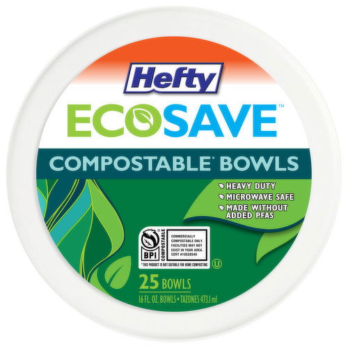 Hefty Bowls, Compostable