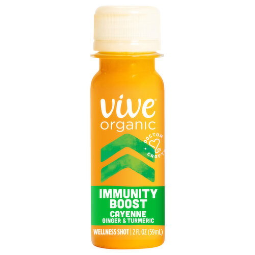 Vive Organic Immunity Boost Cayenne Ginger & Turmeric Wellness Shot