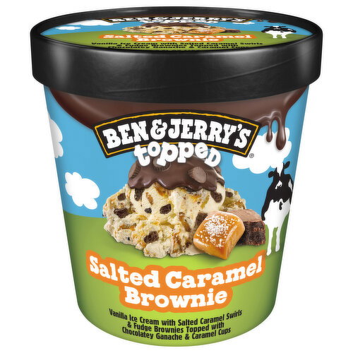 Ben & Jerry's Topped Salted Caramel Brownie Ice Cream Image 1 of 4