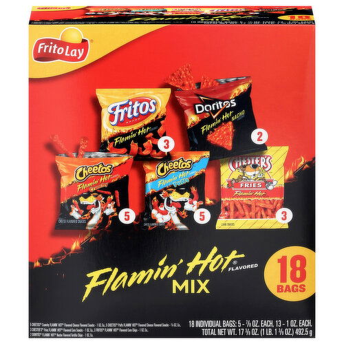 Frito Lay Snack Mix, Flamin' Hot Flavored