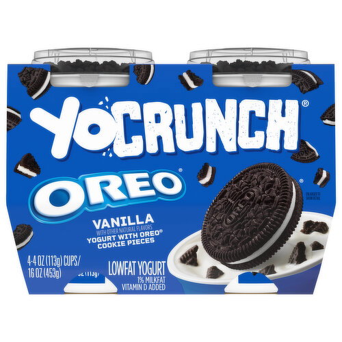YoCrunch Vanilla with OREO Cookie Pieces Low Fat Yogurt