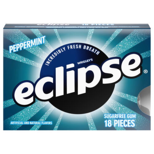 Eclipse Gum, Sugarfree, Peppermint