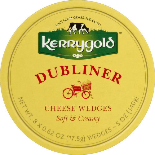 Kerrygold Cheese Wedges, Soft & Creamy, Dubliner