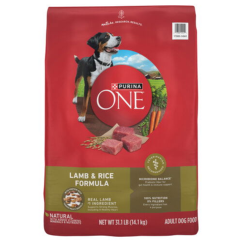 Purina One Dog Food, Lamb & Rice Formula, Adult