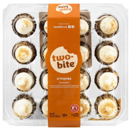 Two-Bite S'mores Brownies