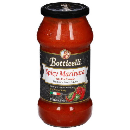 Botticelli Pasta Sauce, Premium, Spicy Marinara