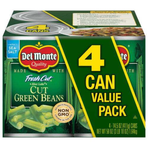 Del Monte Cut Green Beans Value Pack