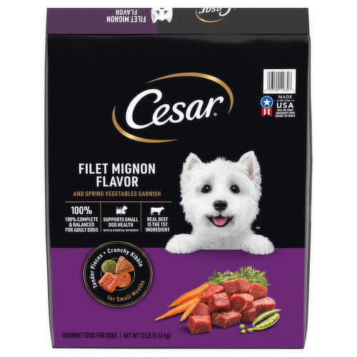 Cesar Gourmet Adult Filet Mignon Flavor Food for Dogs