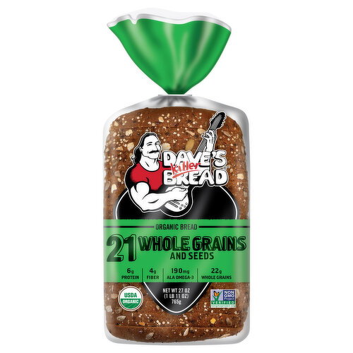 Dave's Killer Bread Organic 21 Whole Grains and Seeds Bread Image 1 of 5