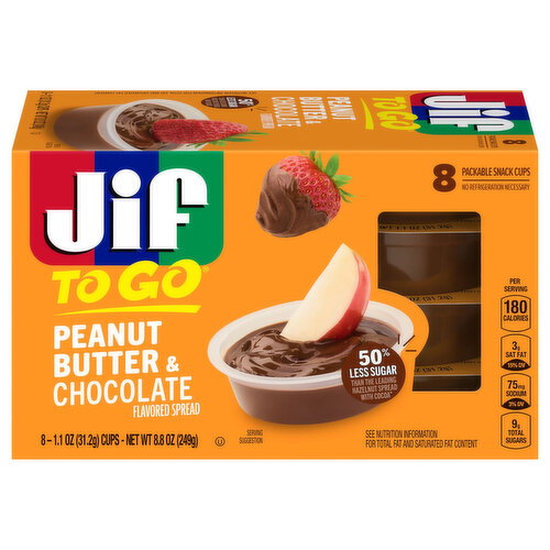 Jif To Go Spread, Peanut Butter & Chocolate