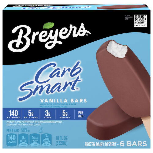 Breyers Vanilla Bars Frozen Dairy Dessert