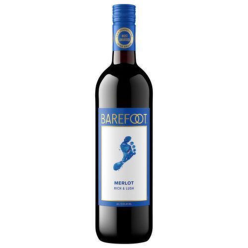 Barefoot Merlot Red Wine 750ml