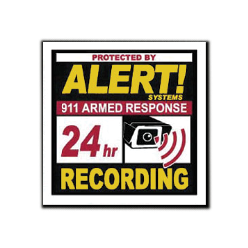 Alert 24hr Recording Decals 3 ct