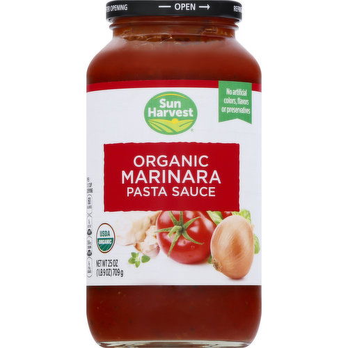 Sun Harvest Pasta Sauce, Organic, Marinara