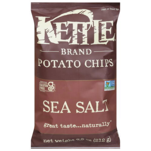 Kettle Brand Potato Chips, Sea Salt