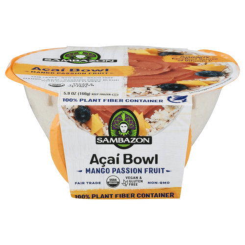 Sambazon Acai Bowl, Mango Passion Fruit