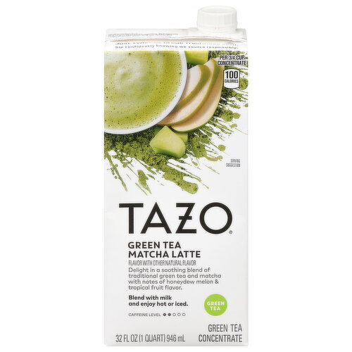 Tazo Green Tea Matcha Latte Green Tea Concentrate