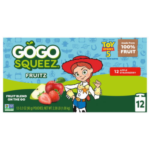 GoGo Squeez Apple Strawberry Fruitz