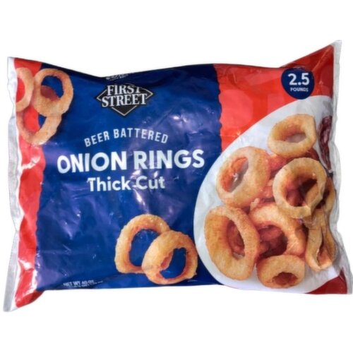First Street Beer Battered Thick Cut Onion Rings