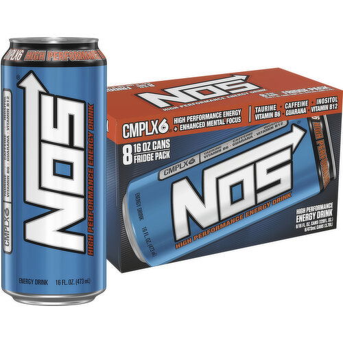 NOS NOS Original 8 Pack - 16 Fl Oz