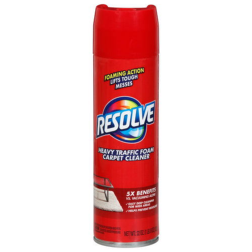 Resolve Carpet Cleaner, Heavy Traffic Foam