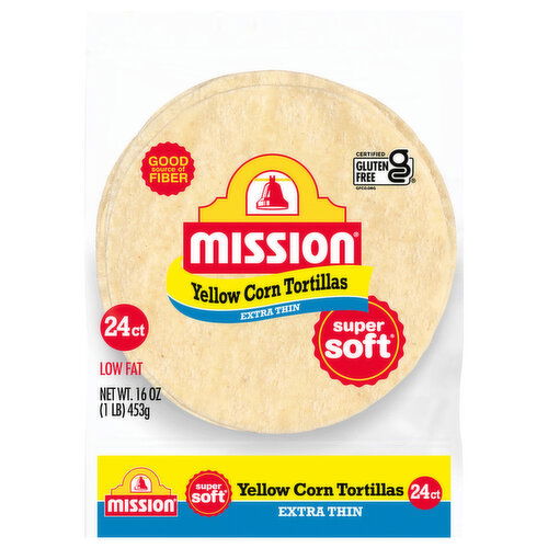 Mission Super Soft Extra Thin Yellow Corn Tortillas