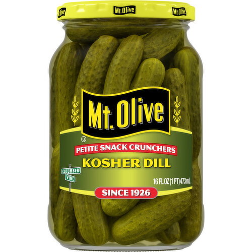 Mt. Olive Kosher Dill Petite Snack Crunchers Pickles Image 1 of 6