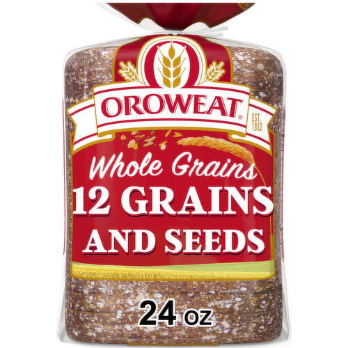 Oroweat 12 Grains and Seeds Bread, 24 oz