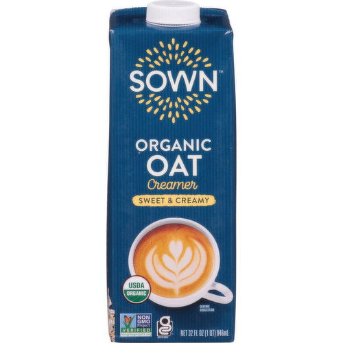 Sown Oat Creamer, Organic, Sweet & Creamy