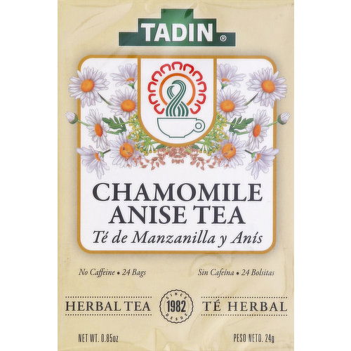 Tadin Herbal Tea, Chamomile with Anise