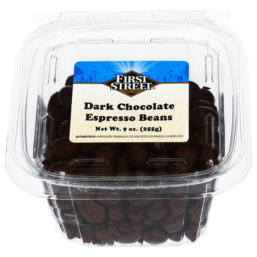 First Street Espresso Beans, Dark Chocolate