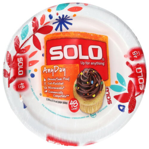 SOLO ANYDAY PAPER PLATES 7INCH Image 1 of 4