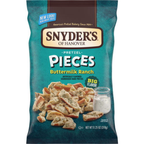 Snyder's of Hanover Pretzel Pieces, Buttermilk Ranch, Pieces
