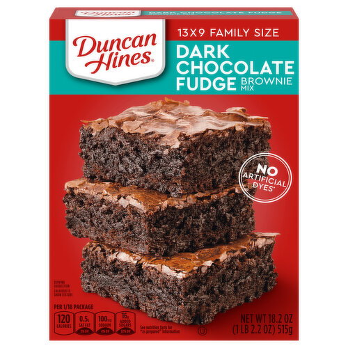 Duncan Hines Dark Chocolate Fudge Brownie Mix Family Size