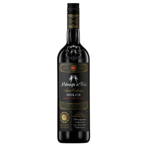 Menage a Trois Dolce Sweet Red Blend Collection California Wine