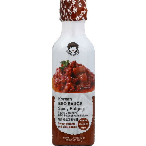 J1 BBQ Sauce, Korean, Sweet Sesame Red Chilli Sauce